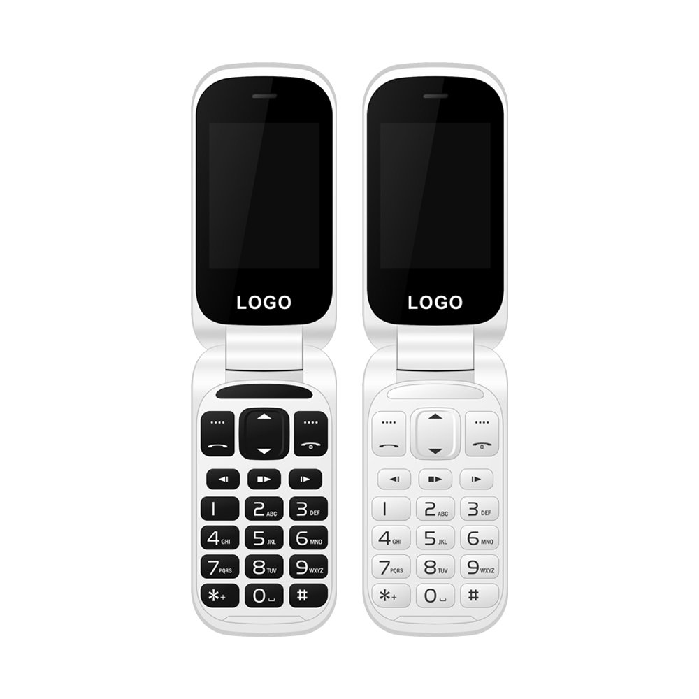 China New Model C300W Dual-SIM Dual-Screen WCDMA Keypad Flip Cellphone 3G with 0.3MP Camera